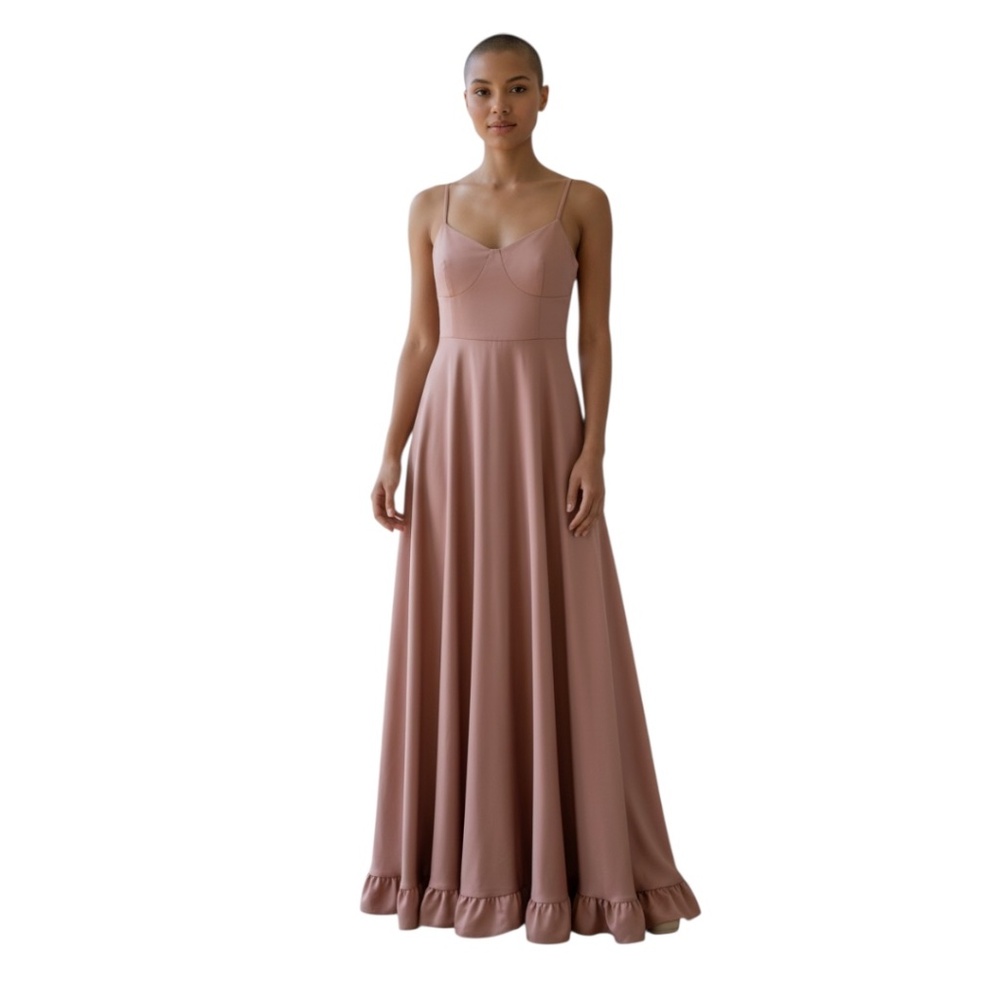 Sachin & Babi Women's Pink Rough Maxi Gown Dress, Size 10